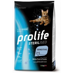 Prolife Sterilised Sensitive Pesce Bianco...