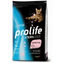 Prolife Sterilised Sensitive Schweinefleisch und Reis für Katzen