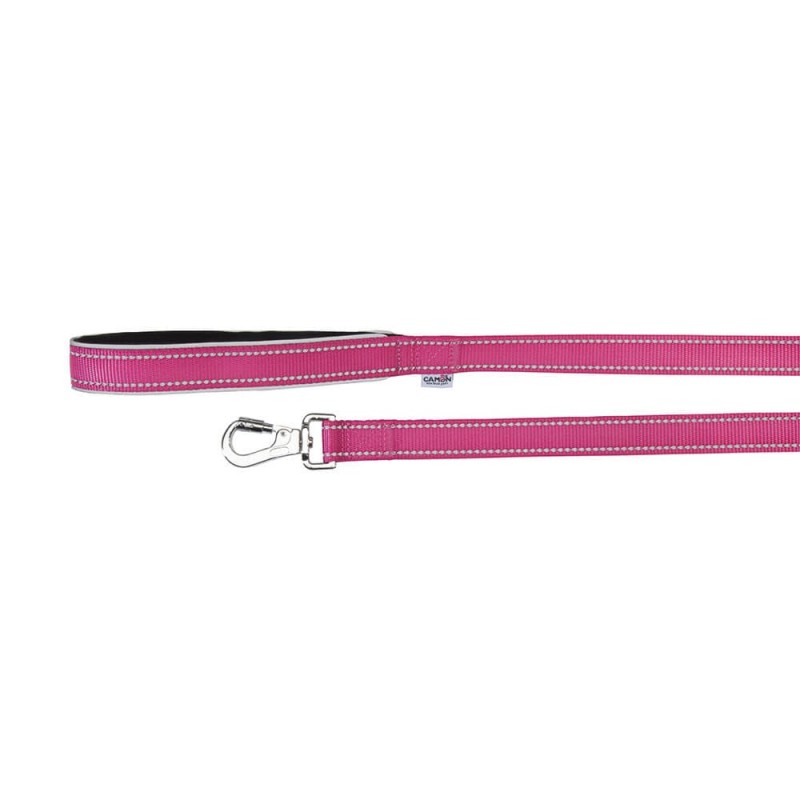 Camon - Camon Guinzaglio Con Maniglia In Neoprene Per Cani Fuxia