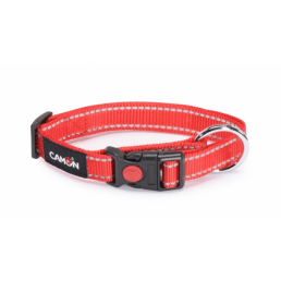 Collar reflectante Camon para perros Rojo