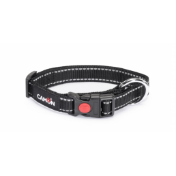 Collar reflectante Camon para perros Negro