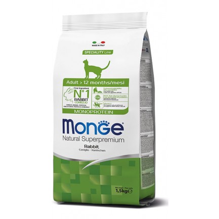 Monge Adult Lapin monoprotéiné pour chats