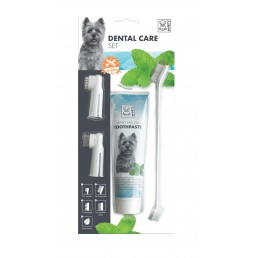 M-Pets Set de limpieza dental para perros