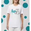 T-shirt 'Mannaggia A Li Pescetti' régulier 100% coton pour femmes