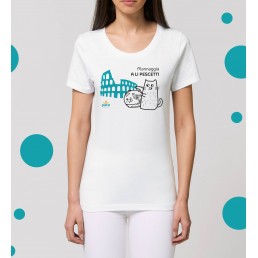 Camiseta de mujer 100% algodón Slim Fit...