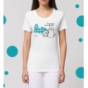 T-shirt Slim Fit "Mannaggia A Li Pescetti" 100% coton pour femme