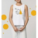 Camiseta de tirantes "Boja Faus" de mujer 100% algodón