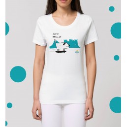 T-shirt pour femme Slim Fit 100% coton...