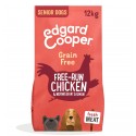 Edgard Cooper Senior with Fresh Chicken Meat and Norwegian Salmon for Dogs
