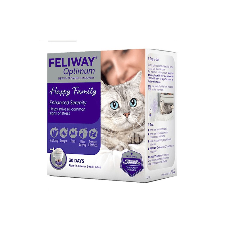 Feliway Optimum diffusore ferormoni antistress naturali per gatti