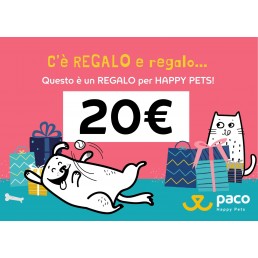 Carte cadeau de 20€ chez Paco