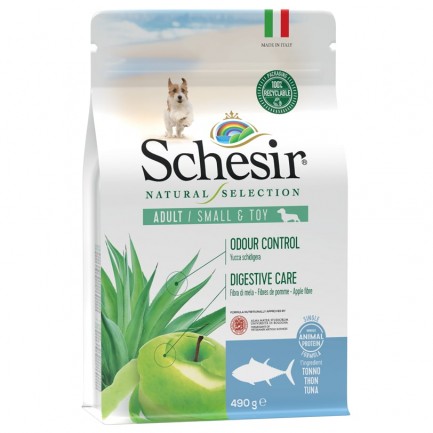Schesir Natural Selection Adult Small e Toy al Tonno per Cani Schesir Natural Selection Adult Small e Toy al Tonno per Cani