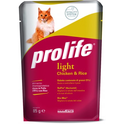 Prolife Light Cat con Pollo e Riso Umido Prolife Light Cat con Pollo e Riso Umido