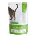 Nature's Protection Pouch Urinary Control Alimento húmedo de pollo y bacalao para gatos