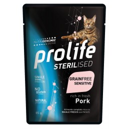 Prolife Sterilised with Pork Wet Food for...
