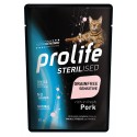 Prolife Sterilised with Pork Wet Food pour chats