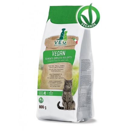 Veg Vegan Cat Crocchette Vegetali Complete per Gatti