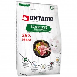 Ontario Cat Sensitive Anatra e Agnello per...