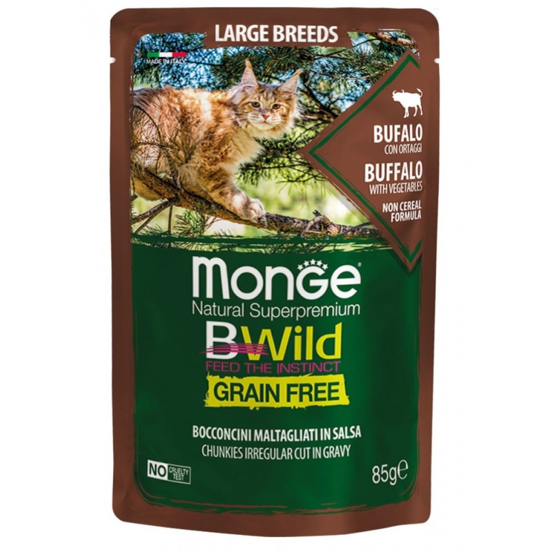 Monge BWild Grain Free | Natural Wet Food for Sensitive Cats