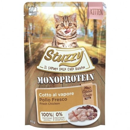 Stuzzy Kitten Monoprotein Steamed Moist Food pour chatons