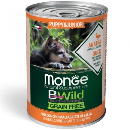 Monge BWild Aliment liquide sans céréales pour chiots