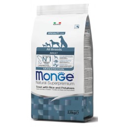 Monge All Breeds Adult Trout Rice and...