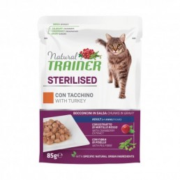 Natural Trainer Comida húmeda esterilizada para gatos