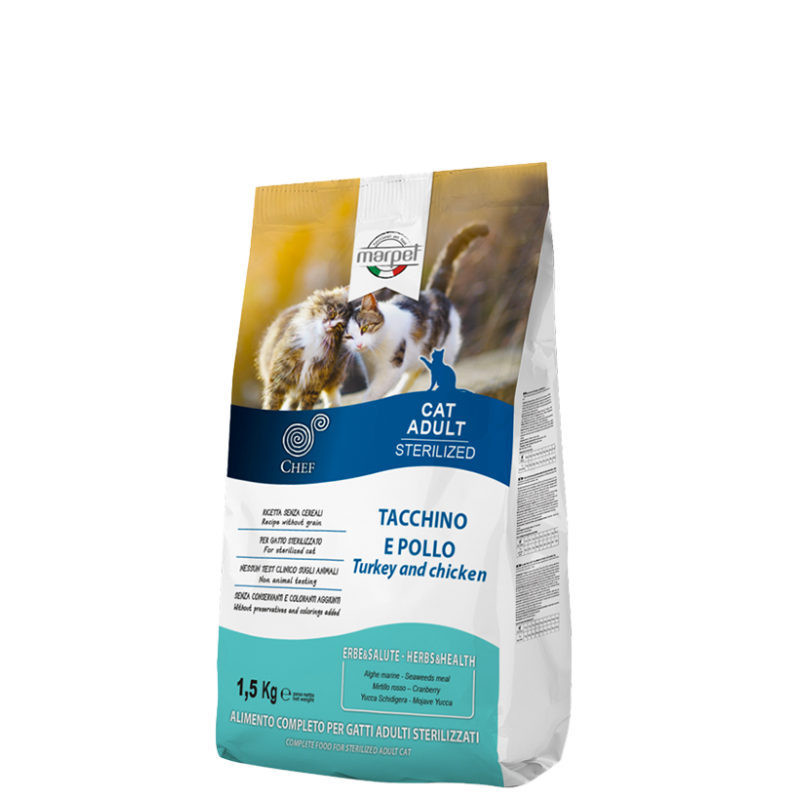 Equilibria Grain Free Sterilized kibble for cats