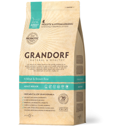 Grandorf 4 Viande et riz complet pour chats