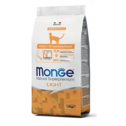 Monge Light con Pavo para Gatos