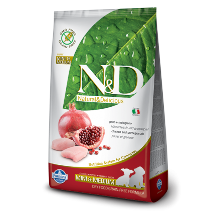 Farmina Grain-Free Puppy Small/Medium con Pollo e Melograno per Cani Farmina Grain-Free Puppy Small/Medium con Pollo e Melograno per Cani
