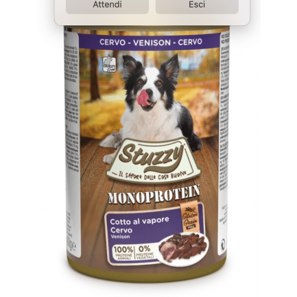Stuzzy Monoprotein Wet Food pour chiens