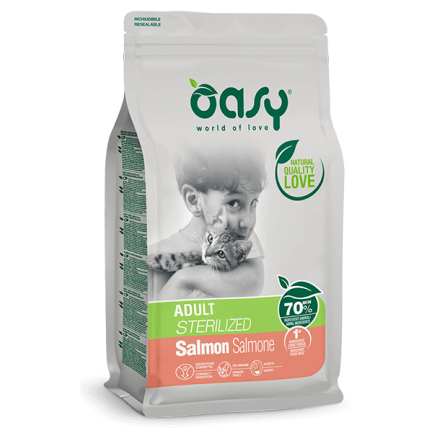 Oasy Superior Formula Adult Sterilised Salmon Croquettes pour chats stérilisés