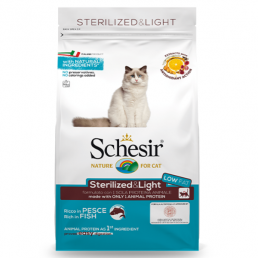 Schesir Cat Sterilised Light mit Fisch für...