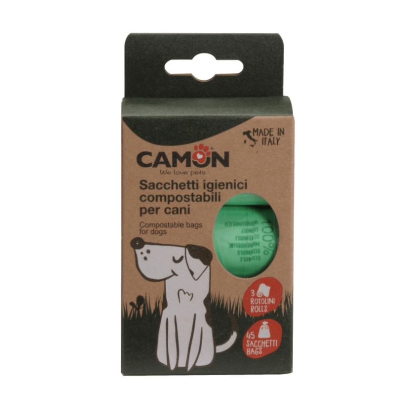 Camon Sacchetti 100% biodegradabili compostabili per Cani | Paco