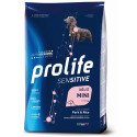 Prolife Sensitive Adult Mini Schweinefleisch und Reis für Hunde