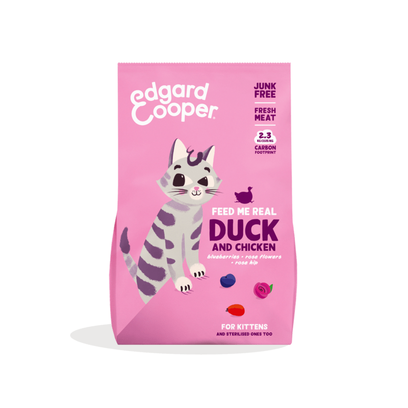 Edgard Cooper Kitten with Duck Chicken and White Fish for Kittens Paco