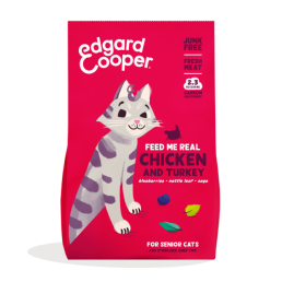 Edgard Cooper Senior avec poulet et poisson blanc pour chats