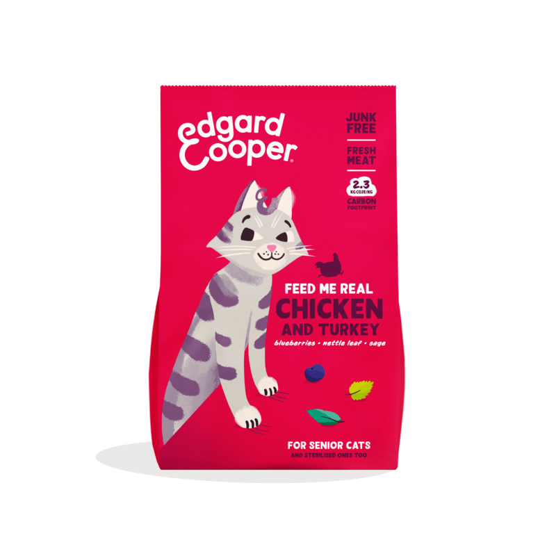 Edgard Cooper Pollo e Tacchino per Gatti Senior e Sterilizzati