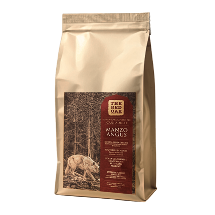 The Red Oak Manzo Angus Grain Free per Cani