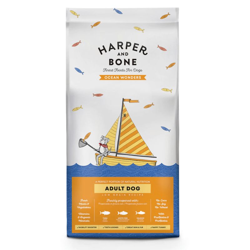Harper & Bone - Harper And Bone Ocean Wonders Adult Dog Medium E Large Per Cani img