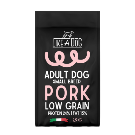 Like A Dog Low Grain Pork Mini per Cani di Piccola Taglia