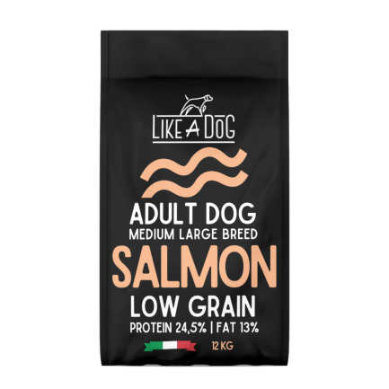 Like A Dog Low Grain Salmon Medium Large per Cani
