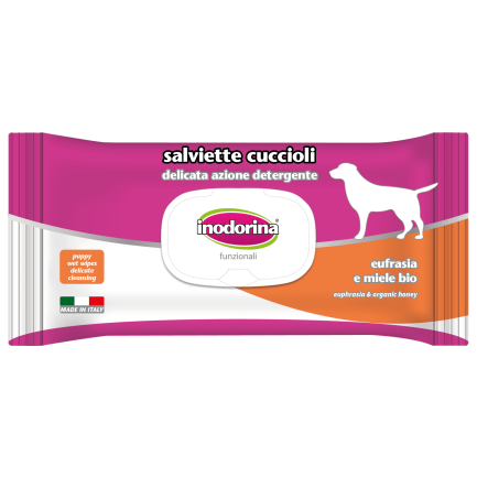 Inodorina Salviette delicate per cani cuccioli