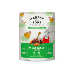 Harper und Knochen-Fleischbällchen für Hunde