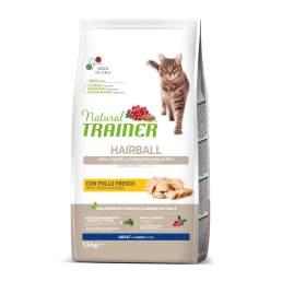 Natural Trainer Adult Hairball con Pollo...