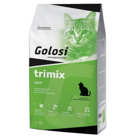Golosi Trimix Alimento Seco para Gatos Adultos