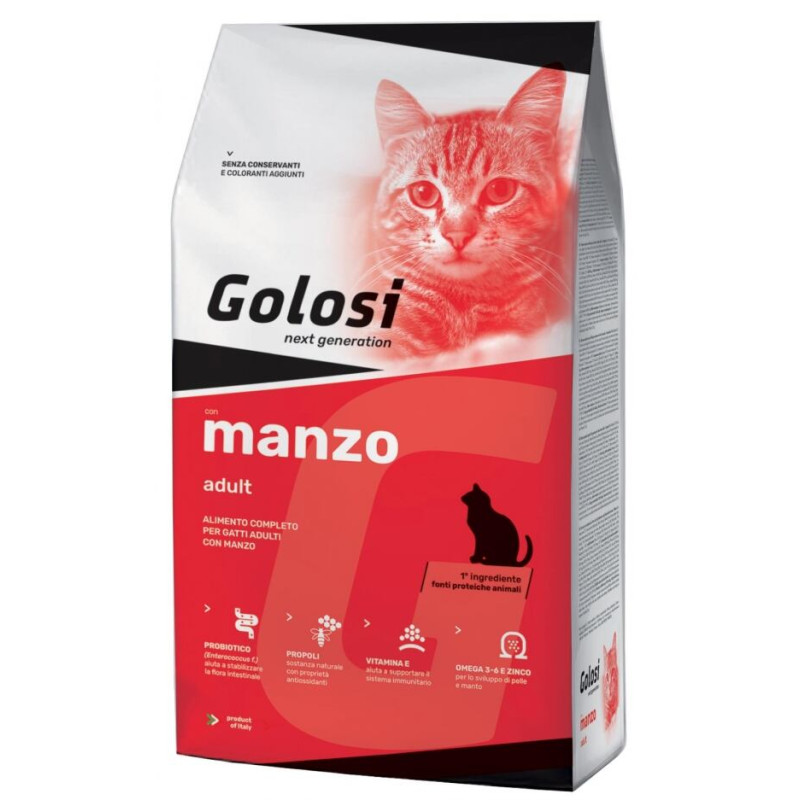 Golosi - Golosi Manzo Cibo Secco Per Gatti Adulti
