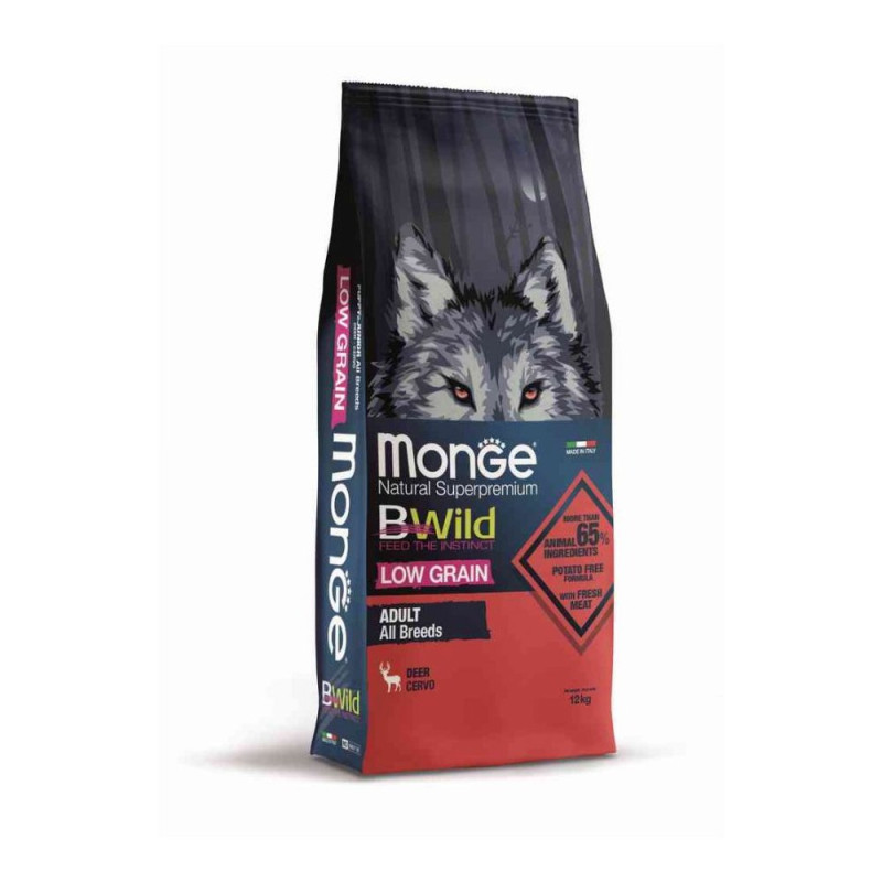 Monge BWild Low Grain Deer | Natural Crunchies for Adult Dogs