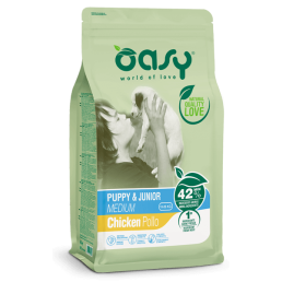 Oasy Puppy & Junior Medium Crocchette per...